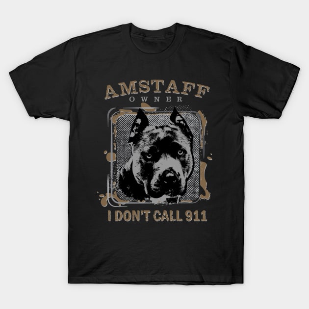 American Staffordshire Terrier - Amstaff T-Shirt by Nartissima